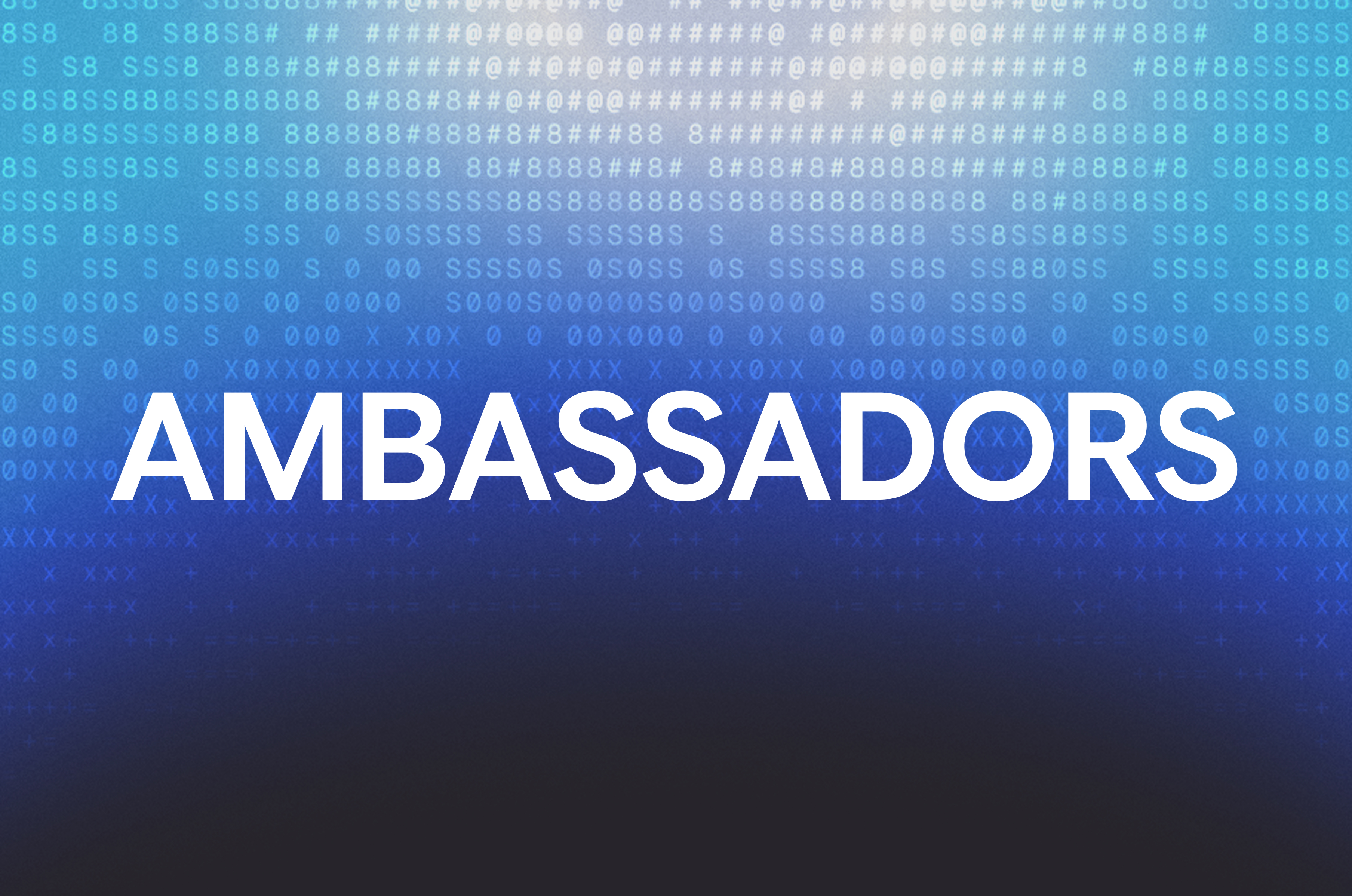 Hackways Ambassadors, blue ASCII program banner